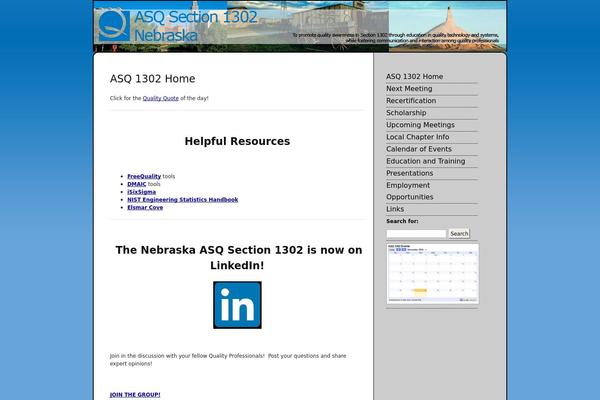 asq-1302.org site used minimalism