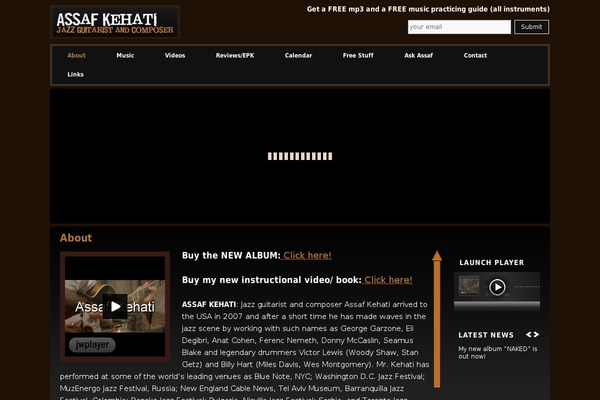 Site using Compact WP Audio Player plugin