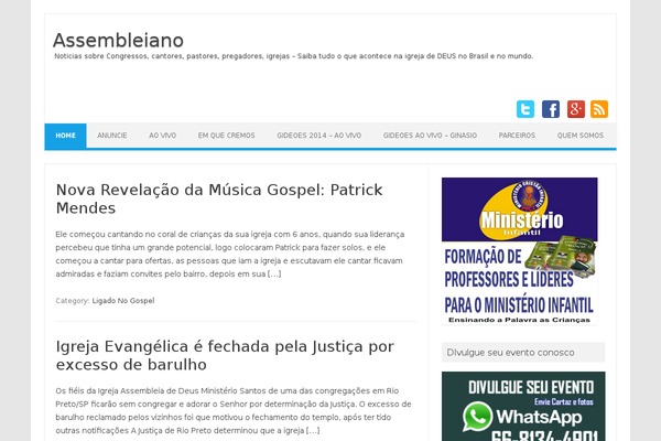 WordPress website example screenshot