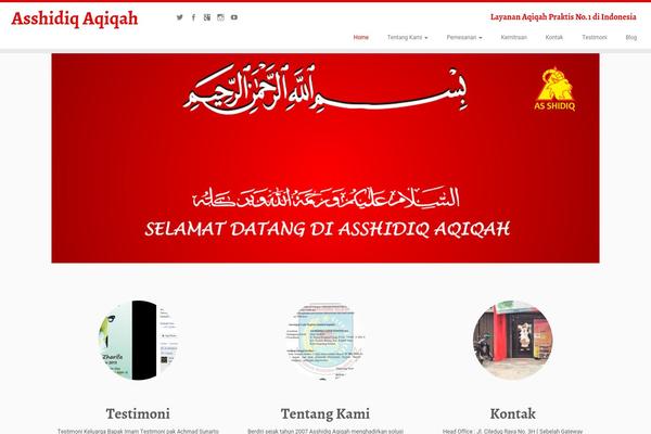 WordPress website example screenshot