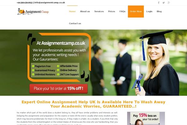 assignmentcamp.co.uk site used Imedica-child