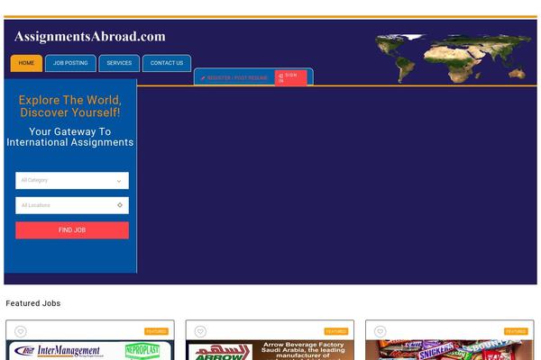 JobCareer theme site design template sample