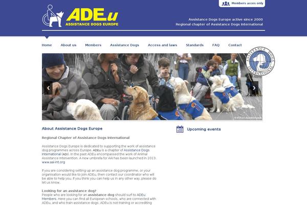 assistancedogseurope.org site used Ade