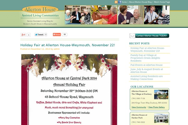 Twenty Ten theme site design template sample