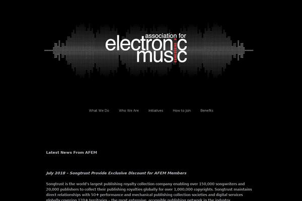 associationforelectronicmusic.org site used Afem2016