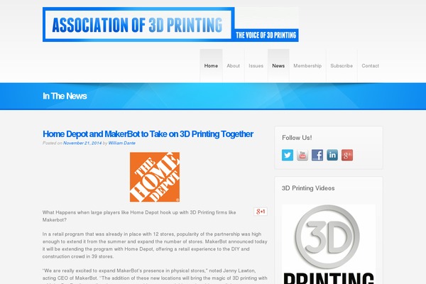 associationof3dprinting.com site used Wcolor-responsive