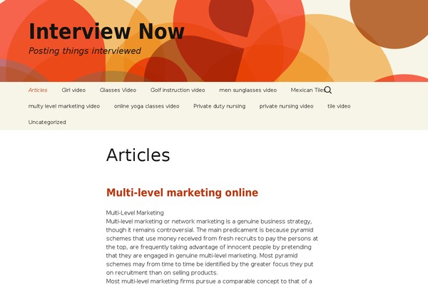 Twenty Sixteen theme site design template sample