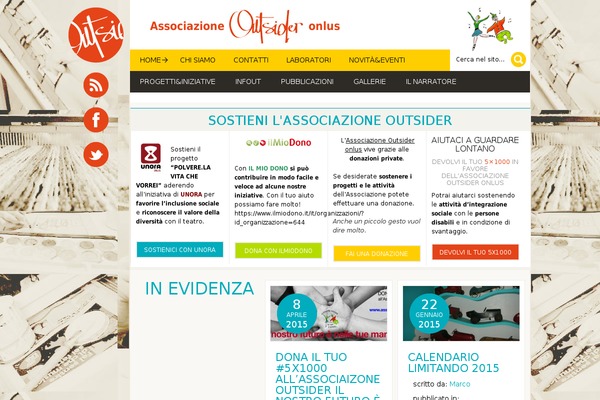 associazioneoutsider.it site used Outsider