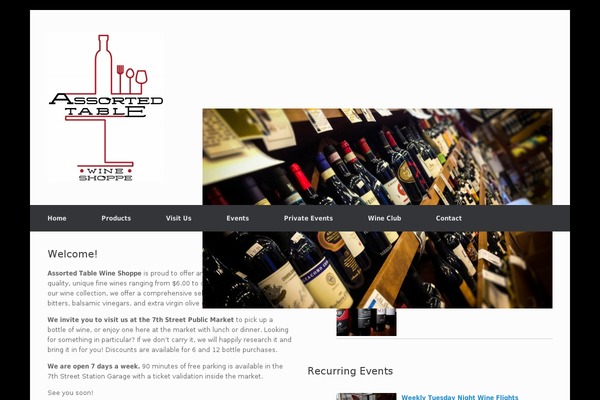 Vantage theme site design template sample