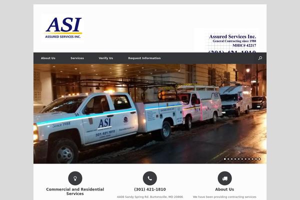 Vantage theme site design template sample