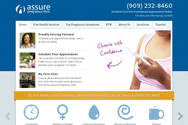 assurepregnancy.org site used Assure