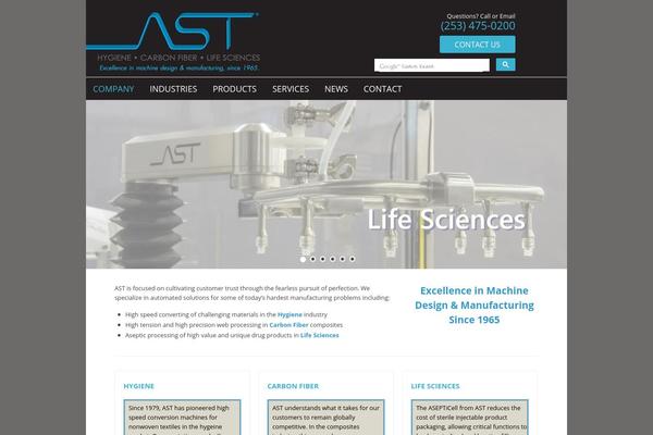 Ast theme site design template sample
