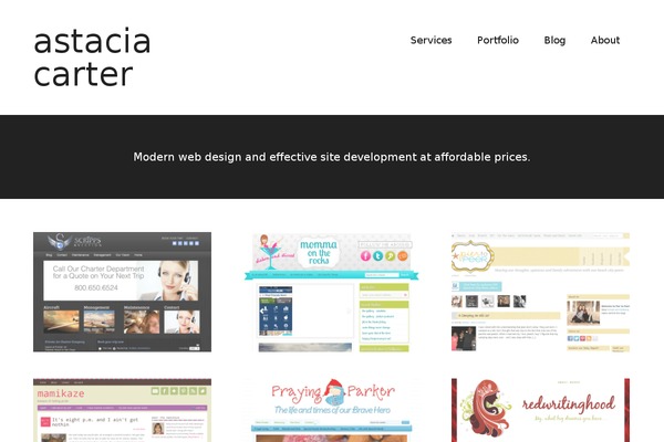 Modern Portfolio Pro theme site design template sample