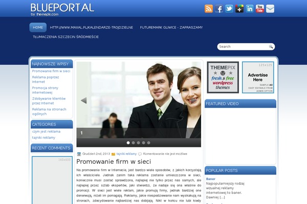 astawebdesign.pl site used Blueportal