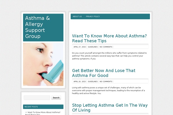asthma-and-allergy.org site used zeeBizzCard