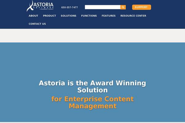 astoriasoftware.com site used Astoria