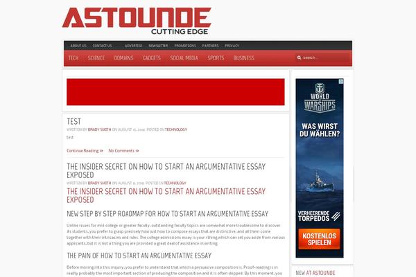 astounde.com site used Astounde