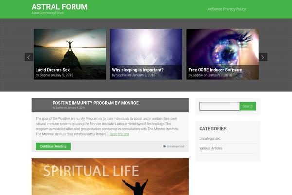 WordPress website example screenshot