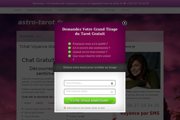 astro-tarot.fr site used Adroa.0.1.2