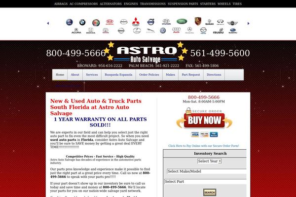 Astro theme site design template sample