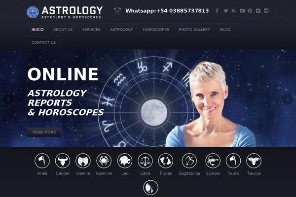 Astrology theme site design template sample