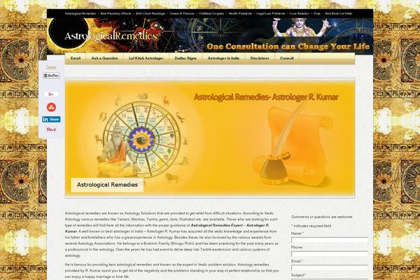 astrologicalremediesonline.com site used Astrology