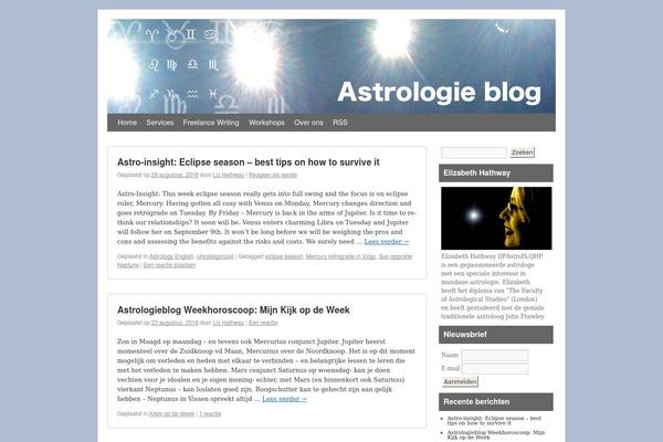 astrologieblog.nl site used Astrologie