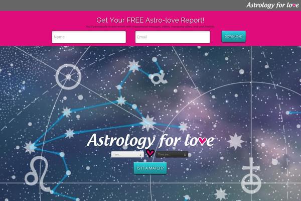 astrologyforlove.com site used Astrology-theme