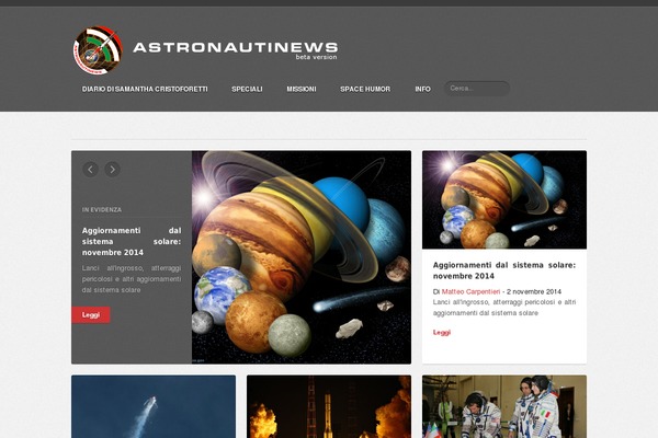 astronautinews.it site used Hueman-pro-child