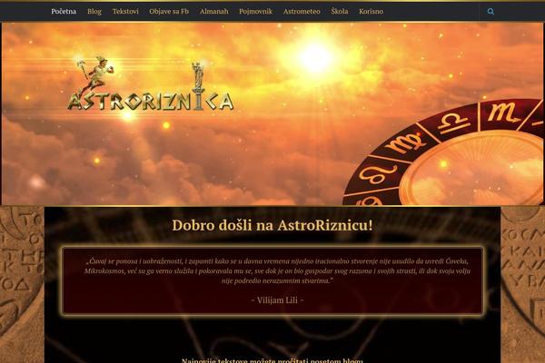 astroriznica.com site used Astroriznica
