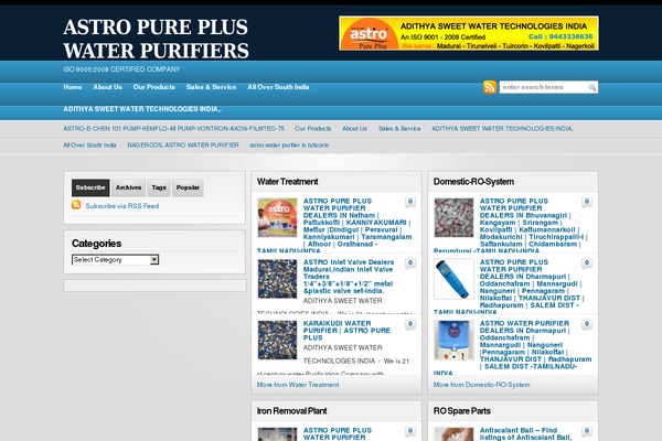 astrowaterpurifier.com site used Wp-prolific