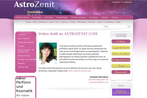 astrozenit.com site used Astrozenit