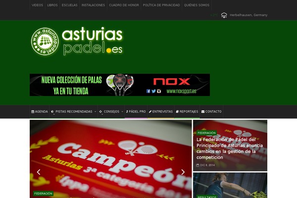 asturiaspadel.es site used Dialy-theme