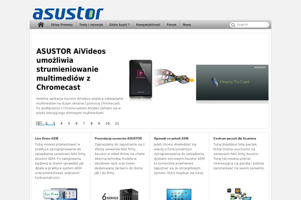 asustor.com.pl site used Applicationpro