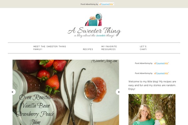 Foodie theme site design template sample