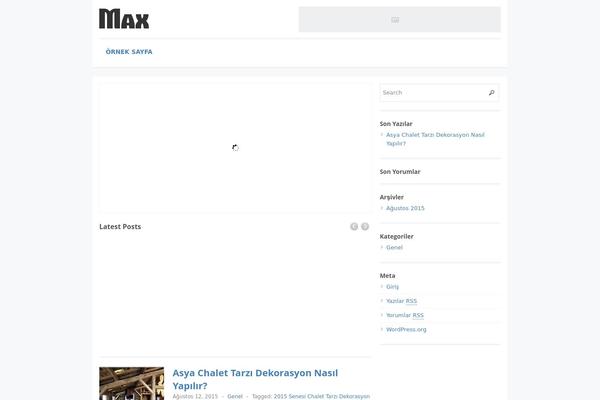 Max Magazine theme site design template sample