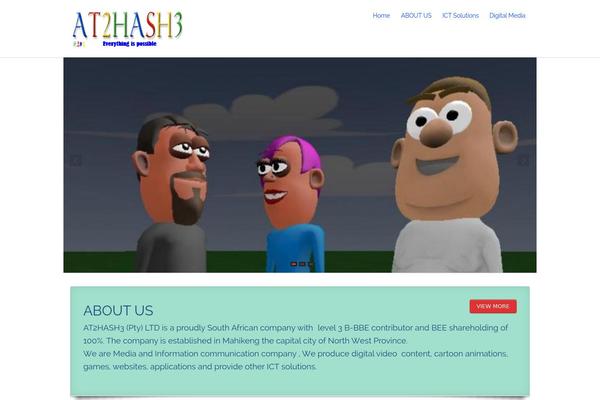 Hathor Pro website example screenshot