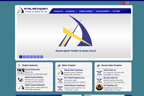 atalarinsaat.net site used Atalar