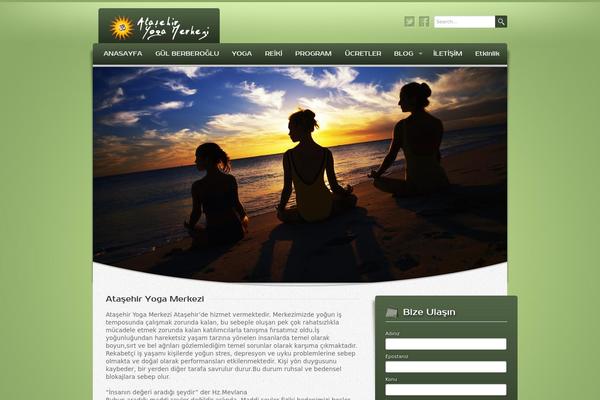 Wellness theme site design template sample