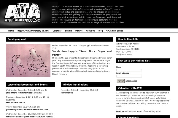 Ata theme site design template sample