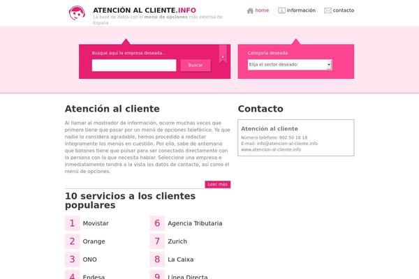 atencion-al-cliente.info site used Klantenservice