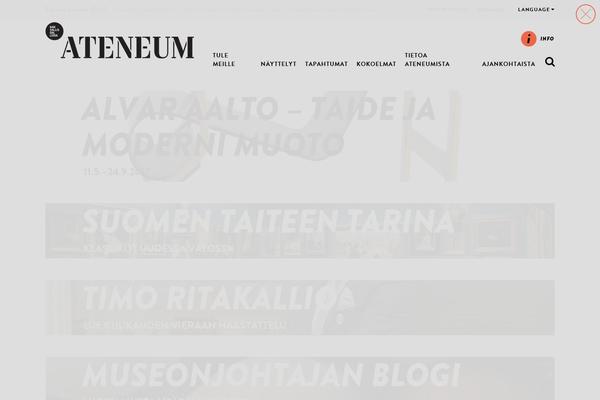 ateneum.fi site used Kansallisgalleria-theme