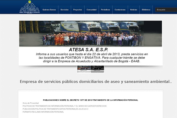 atesa.com.co site used Config