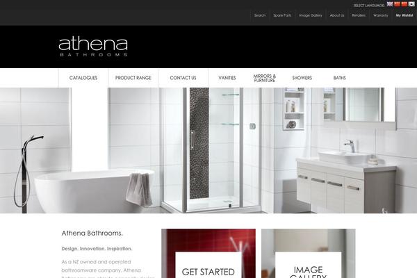 Athena theme site design template sample