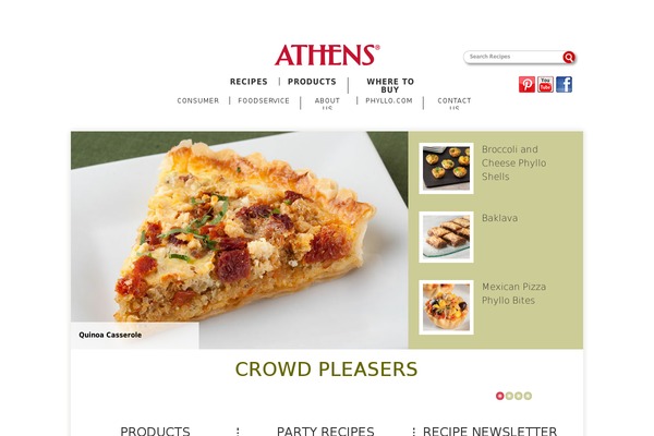 athens-foods theme websites examples