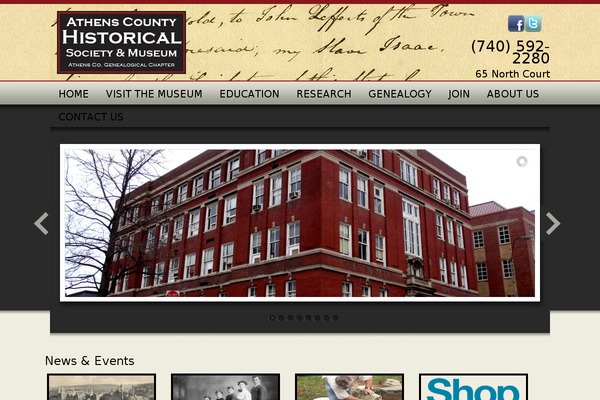 athenshistory.org site used Athensmuseumohio