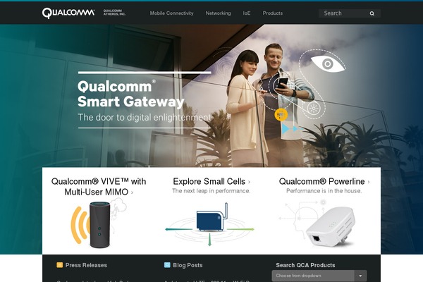 qualcomm theme websites examples