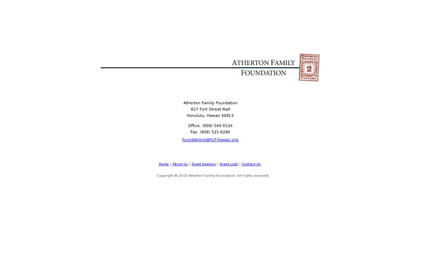 athertonfamilyfoundation.org site used Atherton1