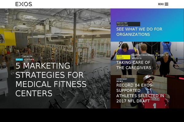 EXOS WordPress theme, websites list used EXOS theme EXOS theme websites examples