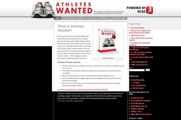 athleteswanted.org site used Athleteswanted